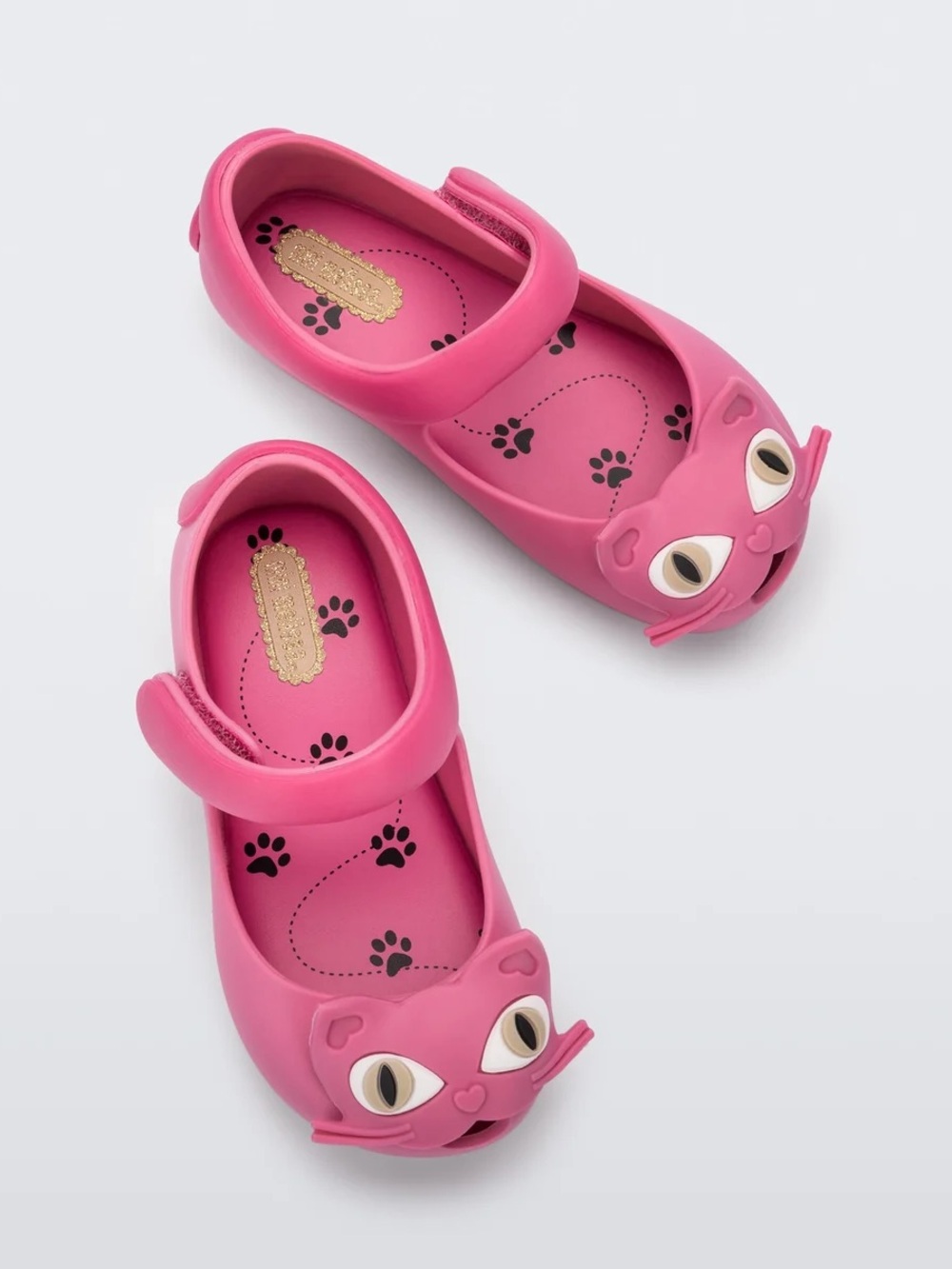 Mini Melissa Pink Cat Mary Jane Shoes- 7